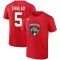 Aaron Ekblad 2023 Stanley Cup Final Name & Number T-Shirt - Red