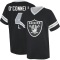 Aidan O'Connell Name & Number Game Day V-Neck T-Shirt - Black