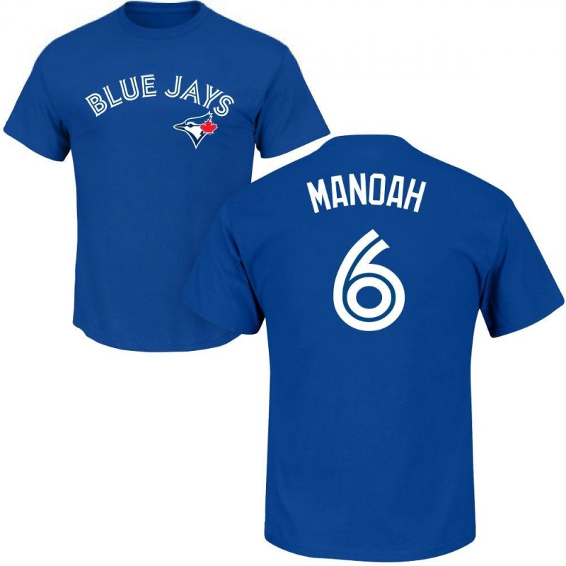 Alek Manoah Name & Number T-Shirt - Royal - Tshirtsedge