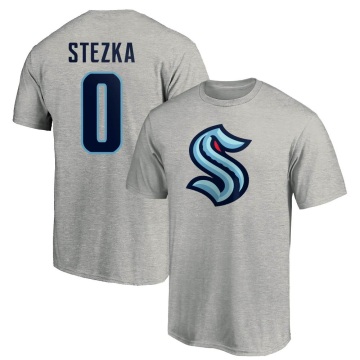 Ales Stezka Name & Number T-Shirt - Gray