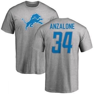 Alex Anzalone Name & Number T-Shirt - Ash