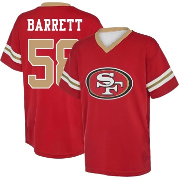 Alex Barrett Name & Number Game Day V-Neck T-Shirt - Red