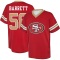 Alex Barrett Name & Number Game Day V-Neck T-Shirt - Red