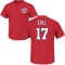 Alex Call Name & Number T-Shirt - Red