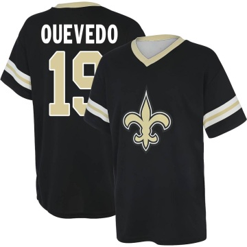 Alex Quevedo Name & Number Game Day V-Neck T-Shirt - Black