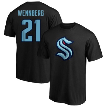 Alex Wennberg Name & Number T-Shirt - Black