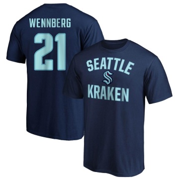 Alex Wennberg Name & Number Victory Arch T-Shirt - Navy
