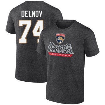 Alexander Delnov Heather 2023 Eastern Conference Champions T-Shirt - Charcoal
