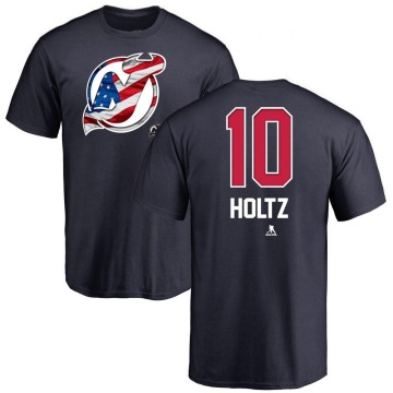 Alexander Holtz Name and Number Banner Wave T-Shirt - Navy