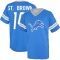 Amon-Ra St. Brown Los Name & Number Game Day V-Neck T-Shirt - Blue