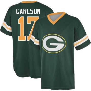 Anders Carlson Name & Number Game Day V-Neck T-Shirt - Green