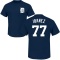 Andy Ibanez Name & Number T-Shirt - Navy