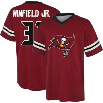 Antoine Winfield Jr. Name & Number Game Day V-Neck T-Shirt - Red