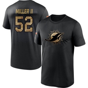 Aubrey Miller II 2020 Salute To Service Performance T-Shirt - Black
