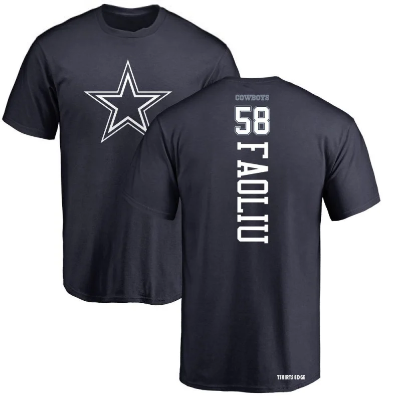 Austin Faoliu Backer T-Shirt - Navy - Tshirtsedge