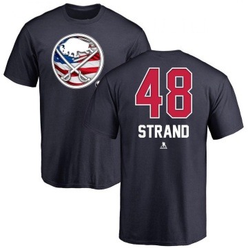 Austin Strand Name and Number Banner Wave T-Shirt - Navy