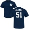 Bernie Williams Name & Number T-Shirt - Navy