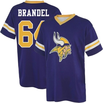 Blake Brandel Name & Number Game Day V-Neck T-Shirt - Purple