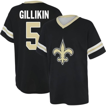 Blake Gillikin Name & Number Game Day V-Neck T-Shirt - Black