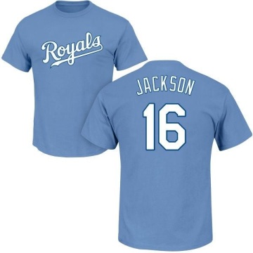Bo Jackson Name & Number T-Shirt - Light Blue
