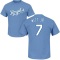 Bobby Witt Jr. Name & Number T-Shirt - Light Blue
