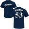 Brandon Woodruff Name & Number T-Shirt - Navy