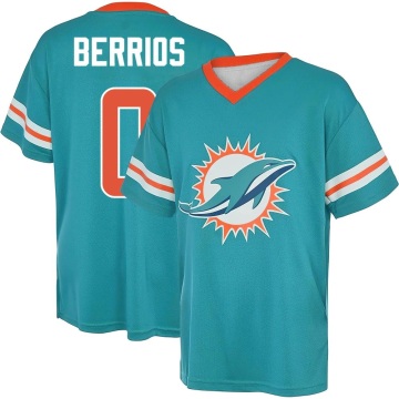Braxton Berrios Name & Number Game Day V-Neck T-Shirt - Aqua