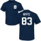 Brendan White Name & Number T-Shirt - Navy
