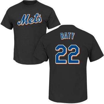 Brett Baty Name & Number T-Shirt - Black