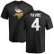 Brett Favre Name & Number T-Shirt - Black