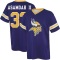 Brian Asamoah II Name & Number Game Day V-Neck T-Shirt - Purple
