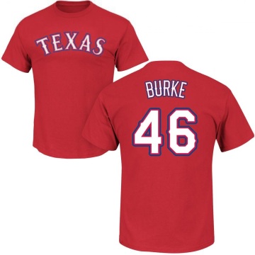 Brock Burke Name & Number T-Shirt - Red