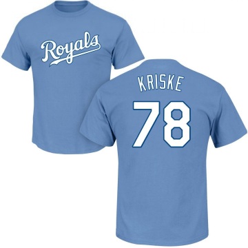 Brooks Kriske Name & Number T-Shirt - Light Blue