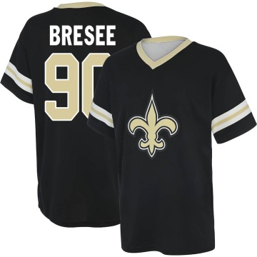 Bryan Bresee Name & Number Game Day V-Neck T-Shirt - Black