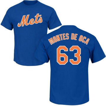 Bryce Montes de Oca Name & Number T-Shirt - Royal