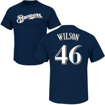Bryse Wilson Name & Number T-Shirt - Navy