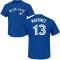 Buck Martinez Name & Number T-Shirt - Royal