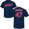 Cal Quantrill Name & Number T-Shirt - Navy