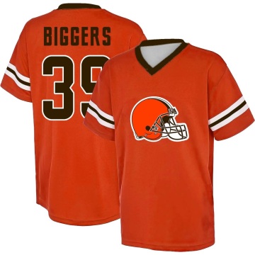 Caleb Biggers Name & Number Game Day V-Neck T-Shirt - Orange