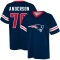 Calvin Anderson Name & Number Game Day V-Neck T-Shirt - Navy