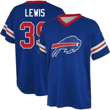 Cam Lewis Name & Number Game Day V-Neck T-Shirt - Blue