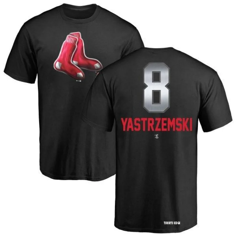 Carl Yastrzemski Midnight Mascot T-Shirt - Black - Tshirtsedge