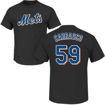 Carlos Carrasco Name & Number T-Shirt - Black