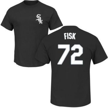 Carlton Fisk Name & Number T-Shirt - Black