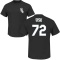 Carlton Fisk Name & Number T-Shirt - Black