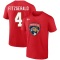 Casey Fitzgerald 2023 Stanley Cup Final Name & Number T-Shirt - Red