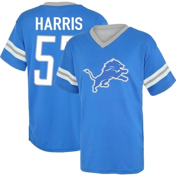 Charles Harris Los Name & Number Game Day V-Neck T-Shirt - Blue
