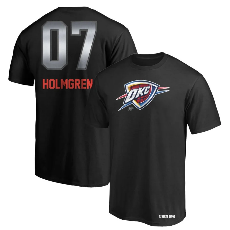 Chet Holmgren Midnight Mascot T-Shirt - Black - Tshirtsedge