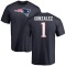Christian Gonzalez Name & Number T-Shirt - Navy