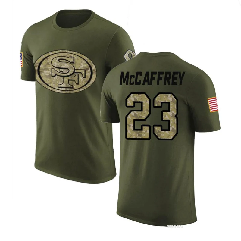 Christian McCaffrey Legend Salute to Service T-Shirt - Olive - Tshirtsedge